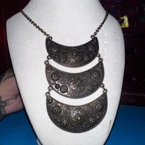 Antique Gold Statement Necklace